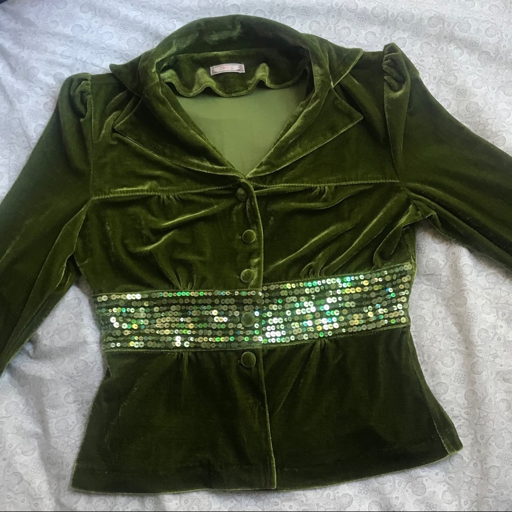 Two G Olive Green Blouse